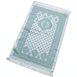 Portable Camping Travel & Home Use Muslim Prayer Mat with Bag Machine Made Polypropylene Anti-Slip Tesbih Set Beads <b>Islamic</b> <b>Gift</b> - Product Image 3