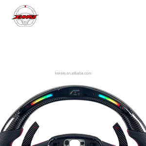 Volante in Fibra di Carbonio con LED RPM e Palette in Fibra di Carbonio per Audi SQ5 Q7 RSQ8 SQ7 <span class=keywords><strong>2017</strong></span>+ - Product Image 2