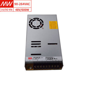 MEAN WELL LRS-600-48 <span class=keywords><strong>600W</strong></span> 48V 12.5A 92% 高効率5G振動耐性産業用制御用密閉電源 - Product Image 1