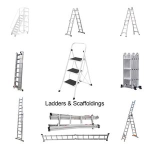 Échelle-échafaudage professionnelle pliable multi-usages en aluminium pour agent d'achat - Product Image 1