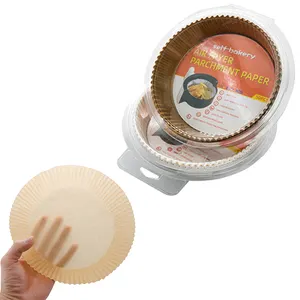 羊皮纸方形圆形天然耐油耐热食品烘烤纸可生物降解空气油炸锅一次性纸