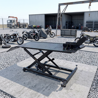 Plateforme élévatrice pneumatique pour moto, à ciseaux, à commande pneumatique, avec cadre en acier stable, vente en gros d'usine
