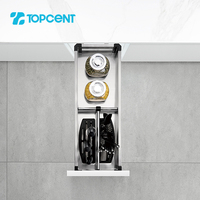 TOPCENT installation latérale en acier inoxydable organisateur de rangement de cuisine étagère de rangement pour épices panier coulissant panier d'assaisonnement