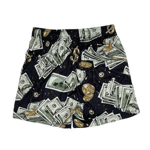 Shorts de basket-ball personnalisés à la mode, imprimés par sublimation, respirants, séchage rapide, style rétro, unisexe - Product Image 3