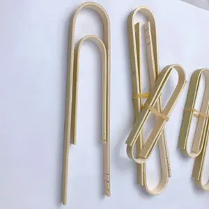 Eco-Conscious Bamboo Cocktail Tongs - Perfect for Garnishing Your Drinks with Style