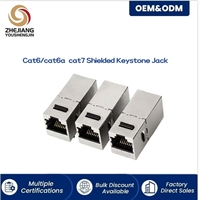 Connecteur Keystone Modulaire RJ45 FTP CAT6 Blindé 8P8C le Plus Vendu pour Connexion Haut Débit Domicile, Bureau et Maison Intelligente