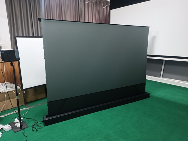 Telon 120inch 4K HD Home Cinema Motorized Floor Rising Projector PET Crystal CBSP Ust Screen Long Short Throw Alr Projection