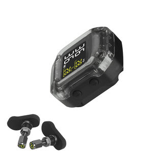Digital <b>tire</b> <b>pressure</b> <b>monitoring</b> <b>system</b> for motorcycles, lithium battery powered, two external sensors, PSI/BAR - Product Image 2