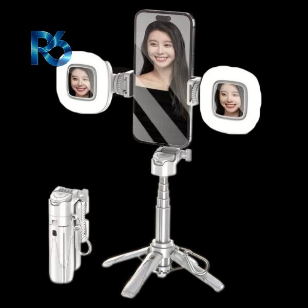Magnetic Selfie Stick with Smart Tracking Anti-Shake Photography Handheld Travel Tripod Floor-Standing Phone Holder