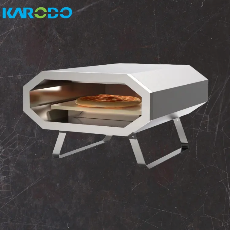 Forno de pizza elétrico Karodo Fornecimento direto da fábrica para uso interno e externo Forno de pizza portátil de 12 polegadas 16 polegadas