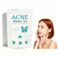 Thé Herbal Naturel Éclat de Peau pour Femmes – Beauté, Bien-être, Détox, Anti-Acné – Poria, Gardénia, Feuille de Lotus – Sachet Marque Privée