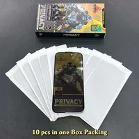 Protections d'écran en verre trempé anti-espionnage anti-rayures ESD 9H pour iPhone 15 14 Pro Max