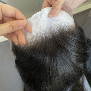 Peluca de Cabello Humano Remy con Frente de Encaje Transparente 13x6 de Alta Densidad 200% para Mujeres Afroamericanas, Ondulado - Product Image 6