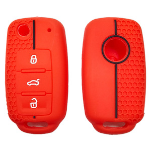 Étui de protection pour clé de voiture en silicone populaire pour Skoda Yeti Superb Rapid Octavia SEAT Leon <span class=keywords><strong>Ibiza</strong></span> VW VOLKSWAGEN Golf Jetta POLO - Product Image 3