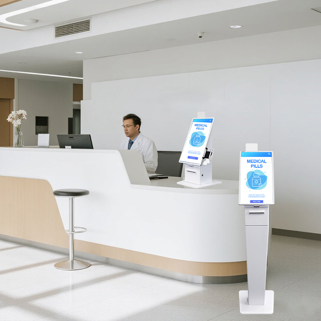 Irxsee Countertop Freestanding Self-checkout Touchscreen Kiosk SDK for Hospital Airport Health Check Android/Win/Linux OS CE/FCC
