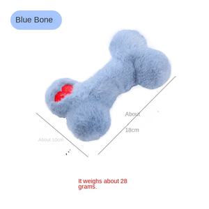 Giocattoli da Masticare per Cani in Peluche Ecologici Stile Cartone Animato, a Lunga Durata, a Forma di Osso, Resistenti all'Usura, Lavabili, Divertenti, Sonori e Non Affaticanti - Product Image 6