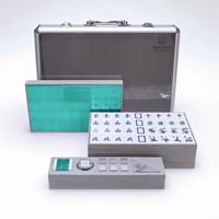 Jeu de Mahjong de style influenceur, haute esthétique, avec tuiles en acrylique de couleur gelée et aspect cristallin, Chinaperfect, pour jeu à domicile