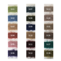 Nouveau fil de fantaisie 5.5, filage de couleur, Ratio moyen, alpaga Hair Mohair, fil brossé pour tricoter ou tissé