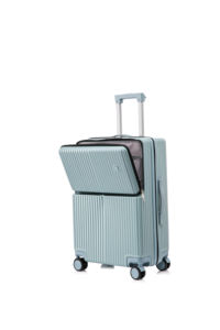20-24 pouces fermeture à glissière Carryons Cabin Suitcase Portable Boarding Case Bag <span class=keywords><strong>avec</strong></span> ouverture frontale porte-gobelet et <span class=keywords><strong>chargeur</strong></span> de téléphone - Product Image 2
