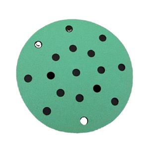 PEX 150mm ampelas bulat hijau Film kait dan putaran pengamplasan pasir kertas cakram untuk sudut penggiling - Product Image 1