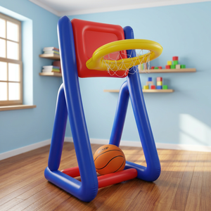 Ensemble de buts de football gonflables en PVC de qualité supérieure, personnalisables, et buts de basketball gonflables certifiés ASTM pour les sports de plein air ou aquatiques - Product Image 2