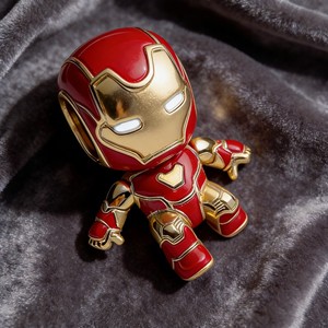 Perles en argent 925 NPandoraer avec logo original, thème Hot Toys, Spider-Man en fer avec chapeau, pour bijoux DIY et cadeaux, compatibles avec bracelet serpent original - Product Image 2
