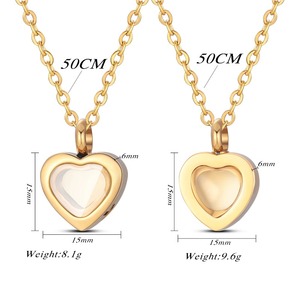 Pendentif Cœur Commémoratif en Acier Inoxydable, Bijou Funéraire pour Cendres Humaines, Collier Urne pour Cendres Humaines ou d'Animaux de Compagnie - Product Image 6