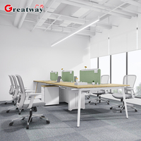 Bureau de travail individuel modulaire extensible avec écran de confidentialité pour un espace de travail moderne et flexible pour les employés