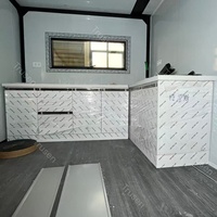 Contenedor de Envío Plegable con Estructura de Acero Galvanizado Estándar de Instalación Rápida, Pared de Cortina de Vidrio y Baño