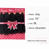 4 Pièces de Mèches Synthétiques Bouclées Réalistes, Extensions de Cheveux Naturelles, Vente en Gros Directe Usine