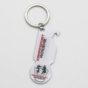 Porte-clés personnalisé en métal époxy avec impression CMJN, motif chariot de courses, clé de déverrouillage - Product Image 6