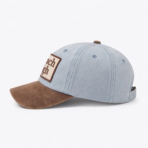 Casquette de baseball en denim tissé à 6 panneaux de marque T&L, avec logo personnalisé, délavage vintage, taille unique ajustable, en coton, vente en gros - Product Image 3