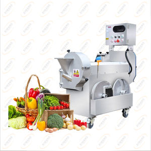 Máquina Cortadora de Vegetales de Hoja Industrial de Alta Calidad, Cortadora de Hojas Multifuncional con Juego de Dos Cuchillas de Corte - Product Image 1