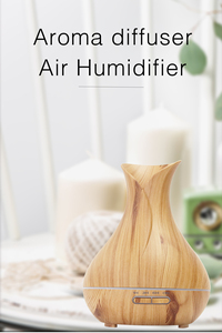 Aire aromático de madera con luz Led colorida, difusor de aceites esenciales, humidificador de aire, 300ml - Product Image 4