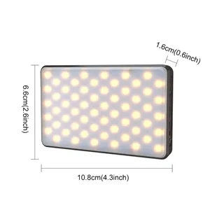 뜨거운 판매 새로운 디자인 Puluz 2500K / 9000K 120 Leds 6 가지 색상 필터와 함께 빛 라이브 방송 사진 아름다움 셀카