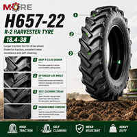 Nouveau pneu agricole 18.4-38 12PR PR-1 95mm à bande de roulement profonde avec chambre à air pour tracteur agricole et opération sur rizières inondées