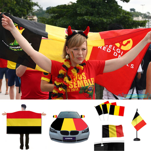 Drapeau belge 3x5 pieds en polyester en stock pour festival culturel, événement extérieur, décoration – Stock disponible en Belgique - Product Image 3