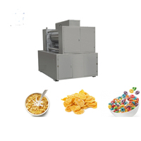 Petite machine entièrement automatique pour la fabrication de flocons de blé, de maïs et d'avoine, de céréales pour bébés, de barres de céréales, de céréales pour le petit-déjeuner, ligne de production d'extrusion de céréales