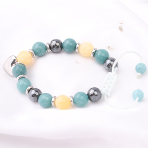Natural Green Aventurine Black Stone Stainless Steel Heart-Shaped <b>Adjustable</b> <b>Bracelet</b> For Children And Women - Product Image 5