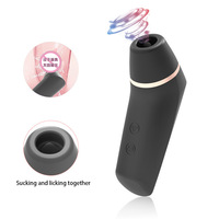 G-Punkt Vibrator für Frauen, Brustwarzen-Sauger, Stimulator mit Leckzunge, Saugvibrator für Frauen