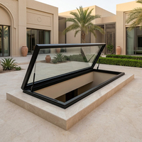 Ventana de Techo Moderna de Aluminio y Vidrio para Apartamento Tipo Loft Europeo, Impermeable, Aislamiento Térmico, Diseño de Proyecto Personalizado