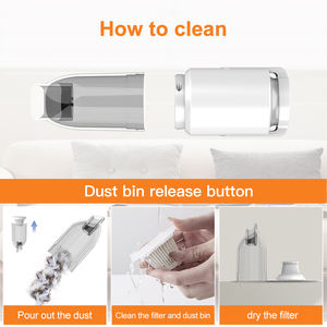 Aspirador portátil de mano de alta potencia 3 en 1, limpiador de coche inalámbrico con USB para el hogar y el coche, material ABS, novedad - Product Image 4