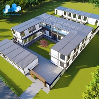 Zhongnan détachable 20 pieds mobile pas cher maison flatpack hôtel de luxe sanatorium école maison en conteneur à vendre