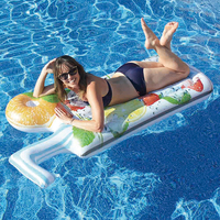 Flotador Inflable Gigante para Bebidas, para Adultos, de Alta Calidad, para Exteriores, Colchoneta Flotante, Balsa Inflable para Agua