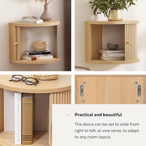 Combohome ripiano galleggiante in legno a parete mensole per corridoio e ingresso appeso cubo <span class=keywords><strong>comodino</strong></span> in legno <span class=keywords><strong>comodino</strong></span> - Product Image 3
