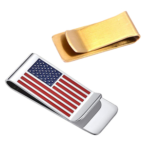 Conception personnalisée Logo acier inoxydable métal vierge pince à billets portefeuille pince à billets pour argent en métal forme personnalisée pince à billets - Product Image 6