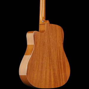 <span class=keywords><strong>Guitarra</strong></span> Electroacústica Folk de Gama Alta de 41 Pulgadas en Madera Maciza Pulida con Chapa Completa de Abeto, Caoba, Tilo y Diapasón de Palisandro - Product Image 3