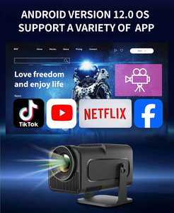 HY320 Mini Proyector 4k Android Smart <span class=keywords><strong>bluetooth</strong></span> <span class=keywords><strong>Wifi</strong></span> Tiktok Play hd Mi Out Put Proyector Mini Portátil - Product Image 4