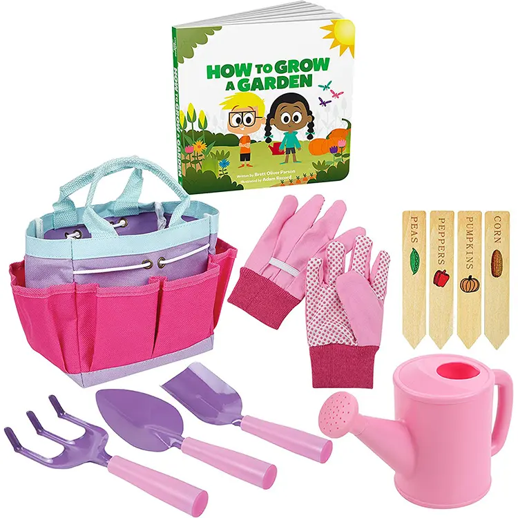 Sunpro-Juego de Herramientas de jardín al aire libre para niños, set de herramientas para jardín