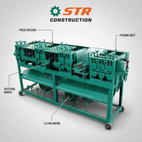 STR Découpeuse électrique à largeur fixe LFZ-3 pour bandes de bambou, équipement de découpe du bois, garantie 4 ans, Chine